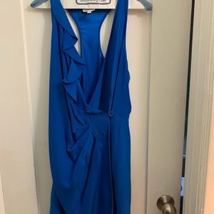Parker garnet blue cocktail dress